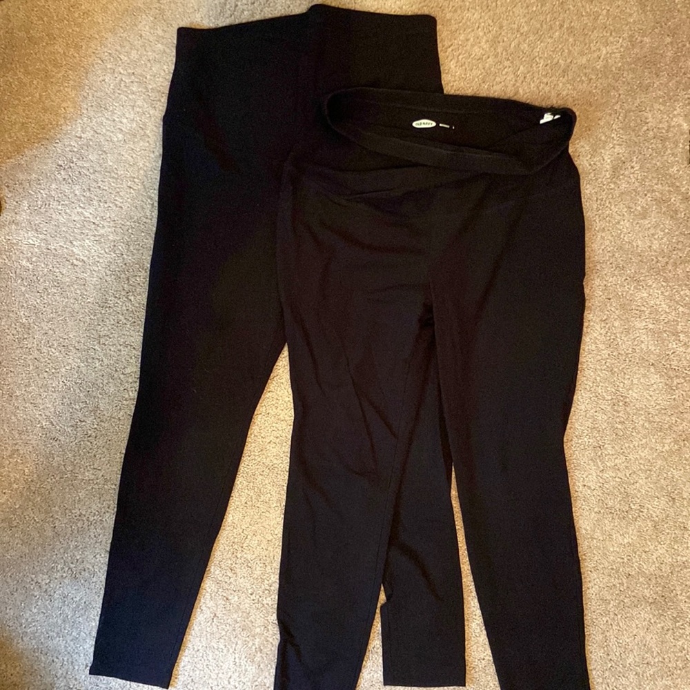 2 pair maternity leggings